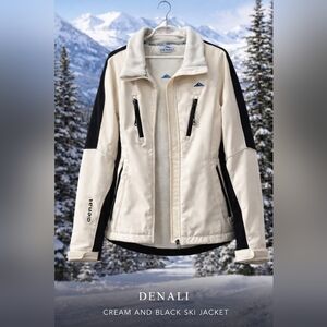 Denali Women's Cream and Black Ski Jacket, Size L